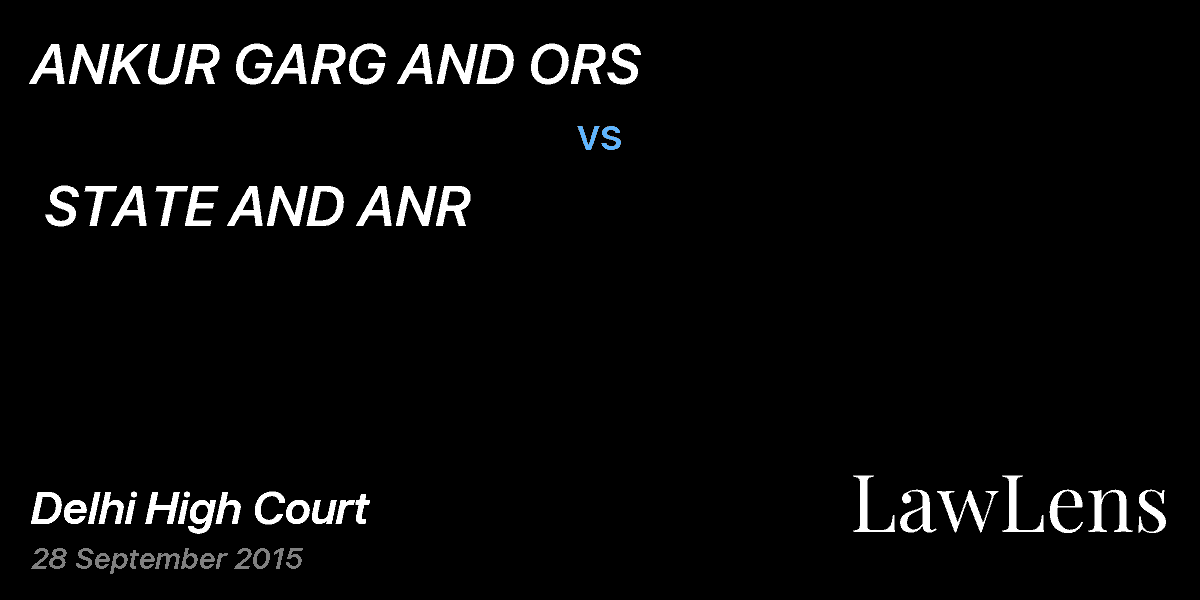 Preview image for ANKUR GARG AND ORS  vs.  STATE AND ANR