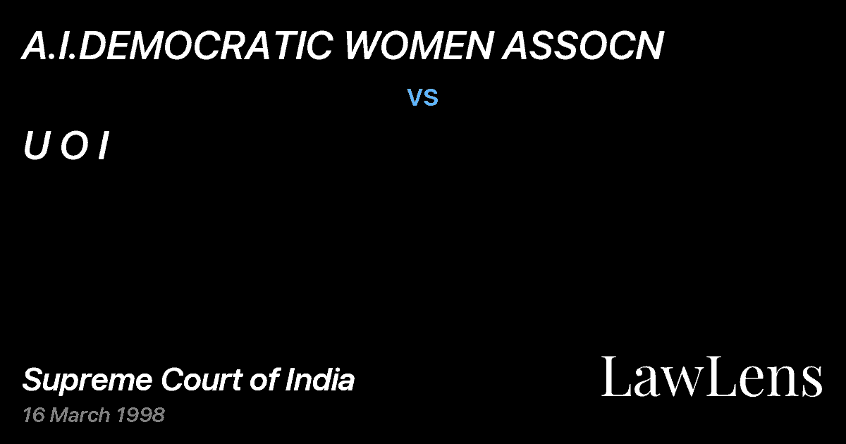 Preview image for A.I.DEMOCRATIC WOMEN ASSOCN vs. U O I