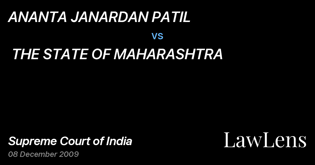 Preview image for ANANTA JANARDAN PATIL vs. THE STATE OF MAHARASHTRA