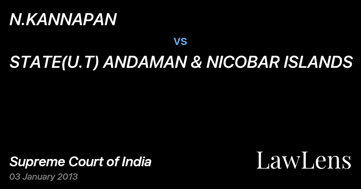 Preview image for N.KANNAPAN vs. STATE(U.T) ANDAMAN & NICOBAR ISLANDS
