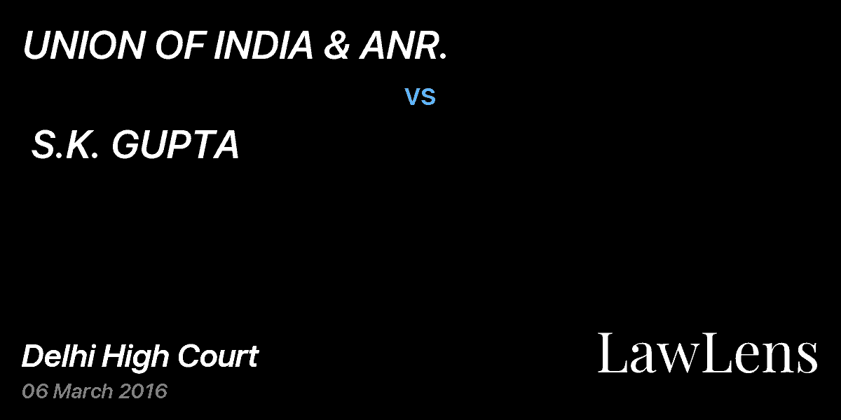Preview image for UNION OF INDIA & ANR.  vs.  S.K. GUPTA