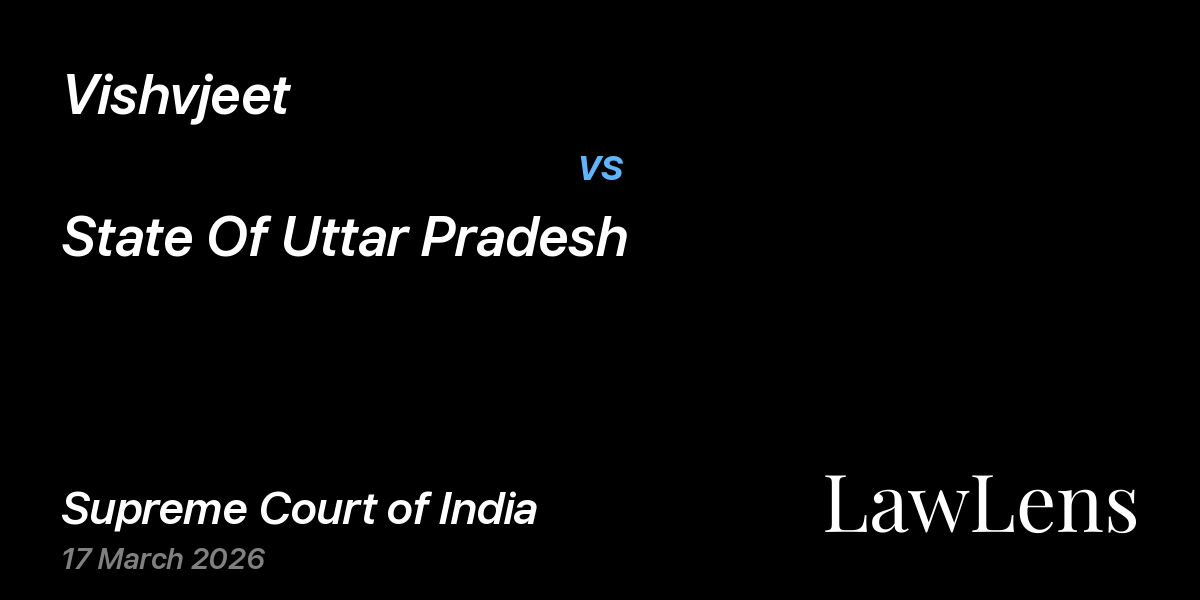 Preview image for Vishvjeet vs. State Of Uttar Pradesh