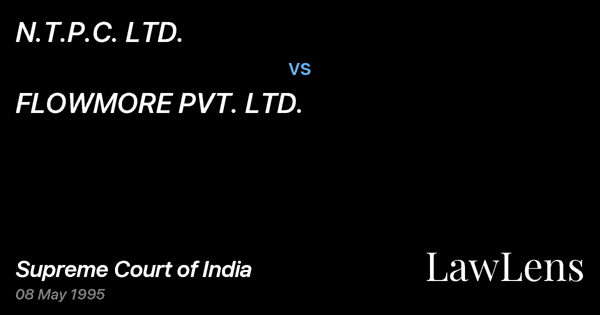 Preview image for N.T.P.C. LTD. vs. FLOWMORE PVT. LTD.