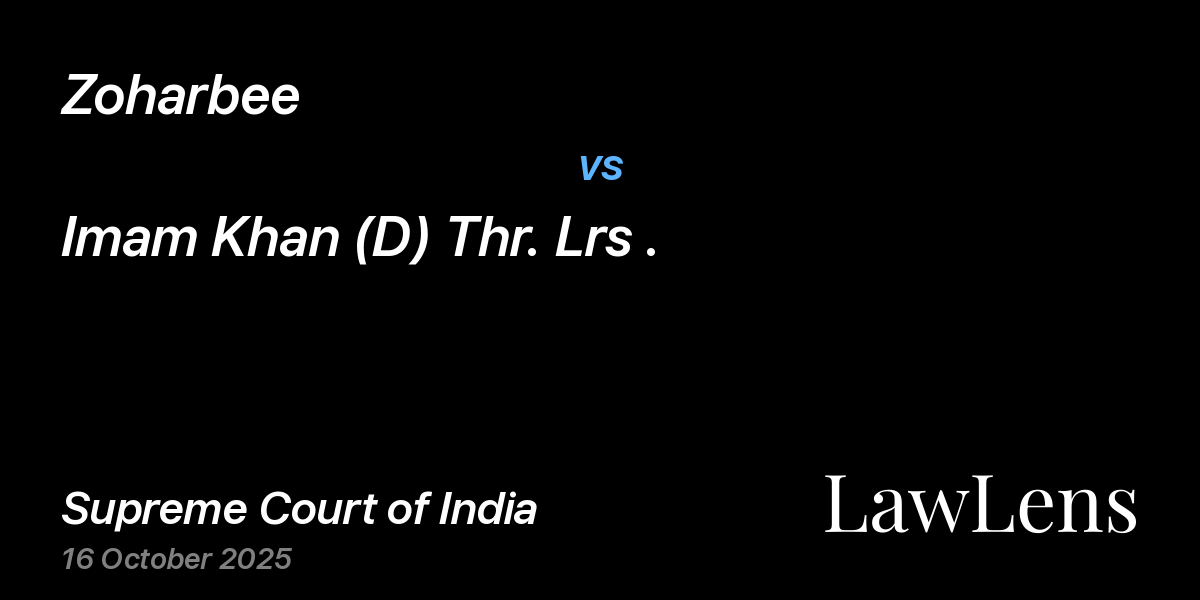 Preview image for Zoharbee  vs. Imam Khan (D) Thr. Lrs .