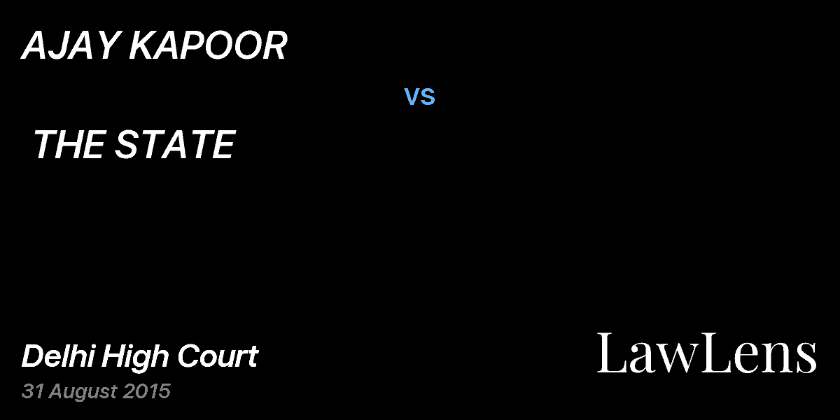 Preview image for AJAY KAPOOR  vs.  THE STATE