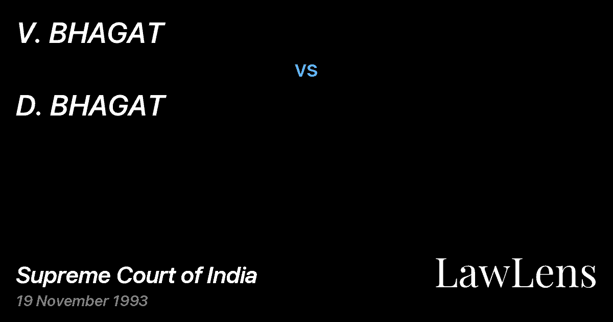 Preview image for V. BHAGAT vs. D. BHAGAT
