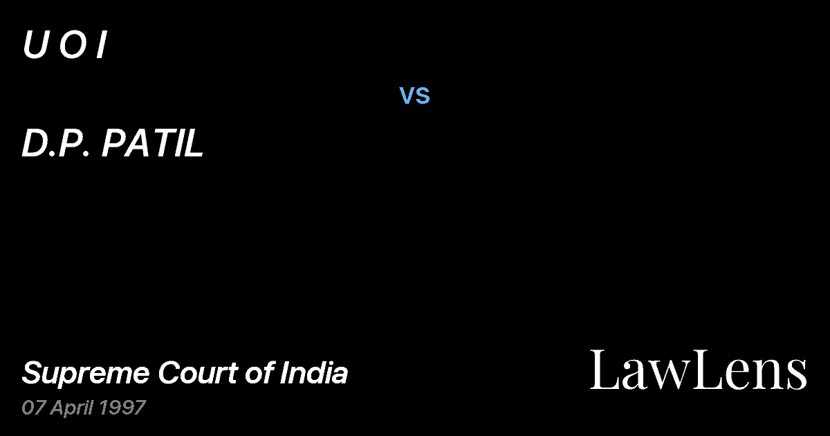 Preview image for U O I vs. D.P. PATIL