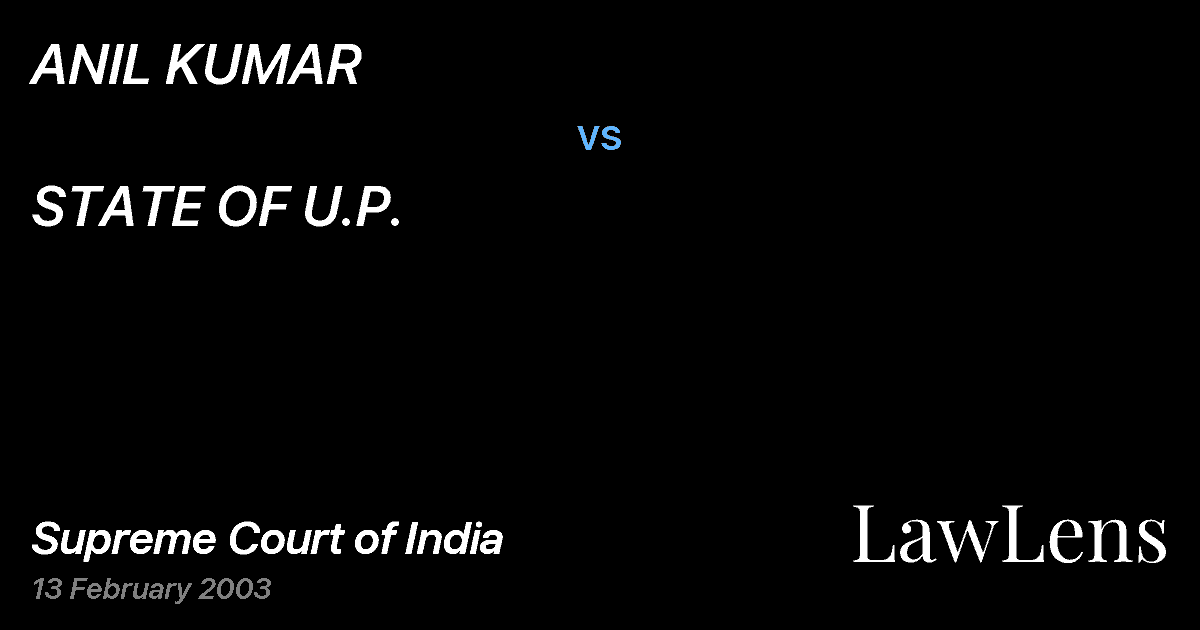 Preview image for ANIL KUMAR vs. STATE OF U.P.