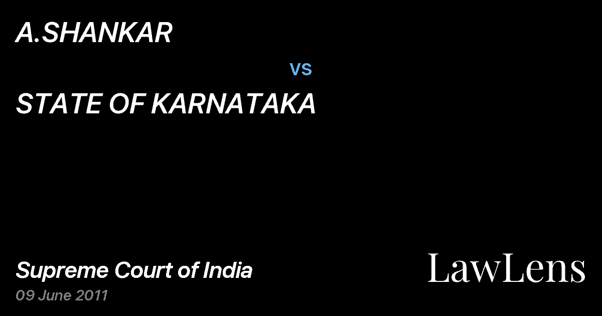 Preview image for A.SHANKAR vs. STATE OF KARNATAKA