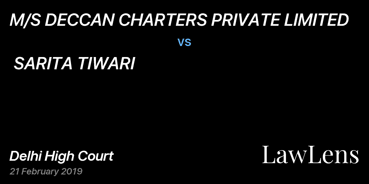 Preview image for M/S DECCAN CHARTERS PRIVATE LIMITED vs. SARITA TIWARI