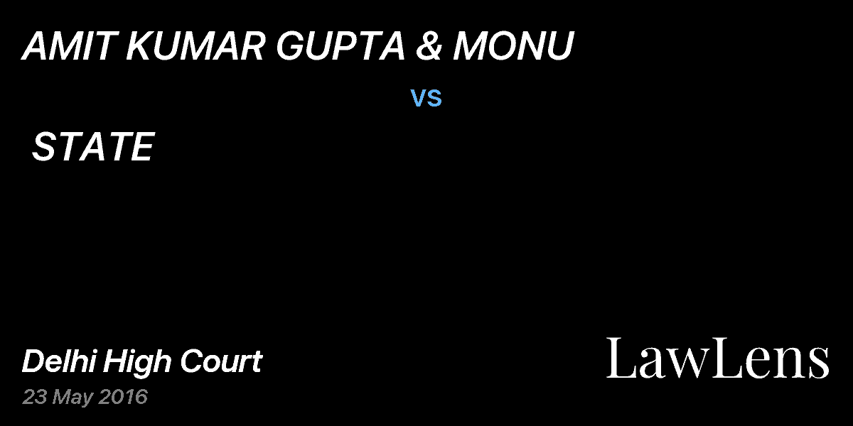 Preview image for AMIT KUMAR GUPTA & MONU  vs.  STATE