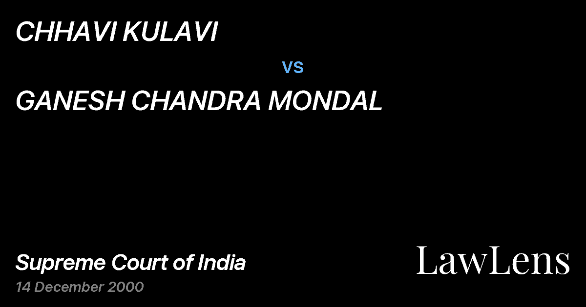 Preview image for CHHAVI KULAVI vs. GANESH CHANDRA MONDAL