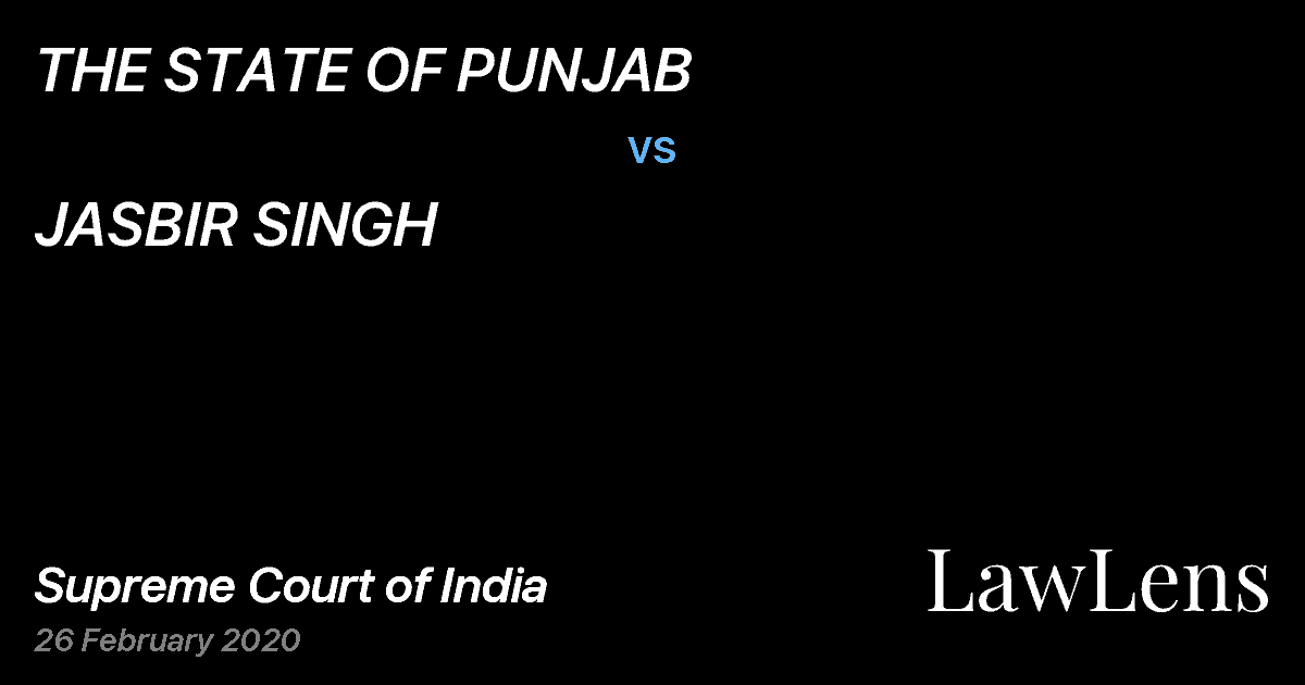 Preview image for THE STATE OF PUNJAB vs. JASBIR SINGH