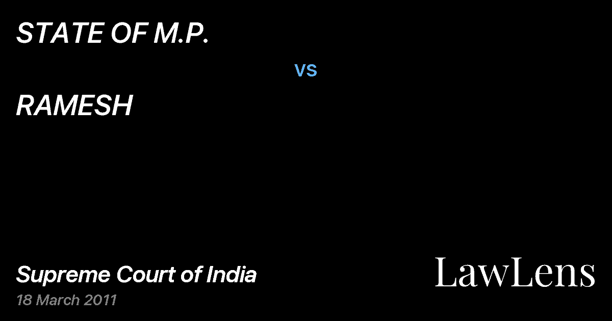 Preview image for STATE OF M.P. vs. RAMESH