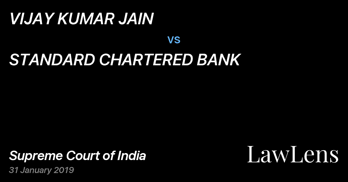 Preview image for VIJAY KUMAR JAIN vs. STANDARD CHARTERED BANK
