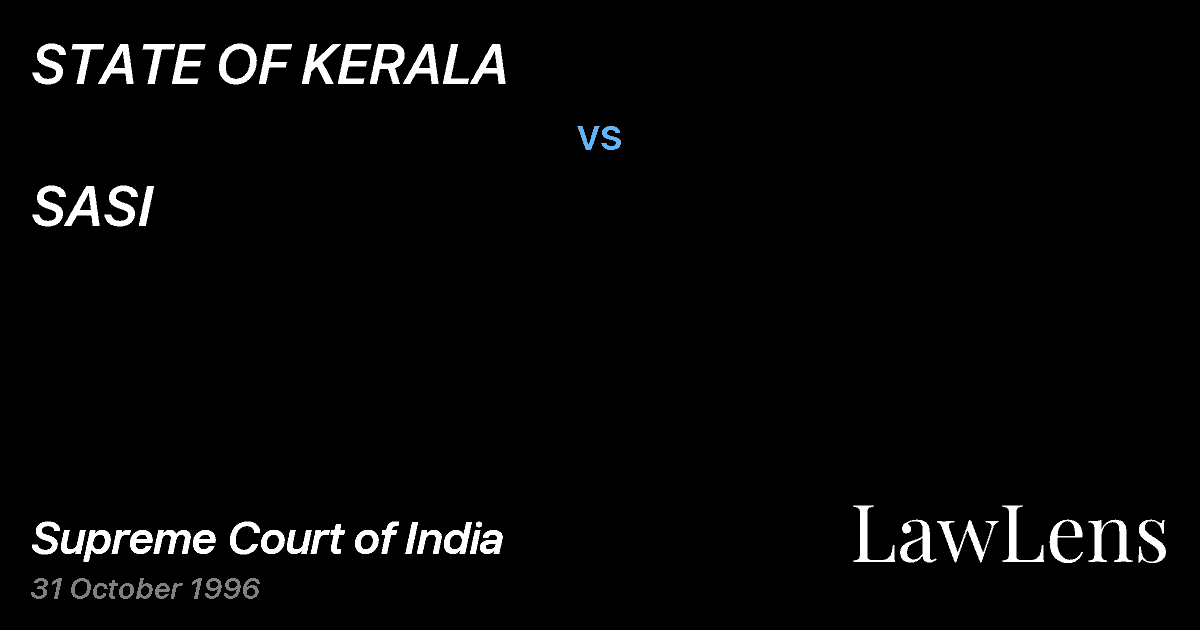 Preview image for STATE OF KERALA vs. SASI