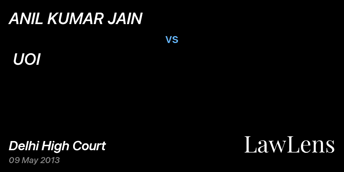 Preview image for ANIL KUMAR JAIN  vs.  UOI