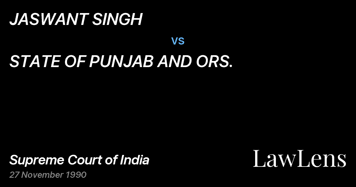 Preview image for JASWANT SINGH vs. STATE OF PUNJAB AND ORS.