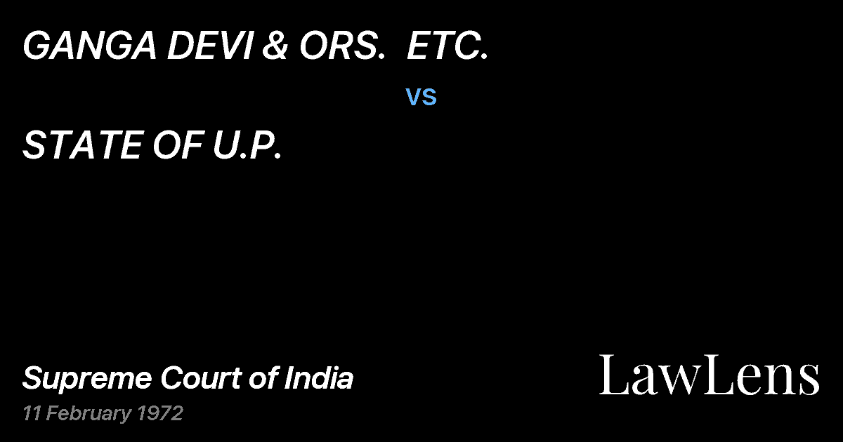 Preview image for GANGA DEVI & ORS.  ETC. vs. STATE OF U.P.