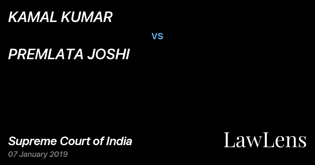 Preview image for KAMAL KUMAR vs. PREMLATA JOSHI