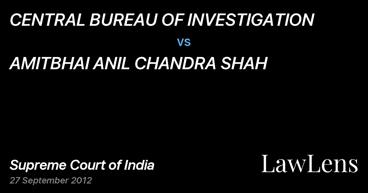 Preview image for CENTRAL BUREAU OF INVESTIGATION vs. AMITBHAI ANIL CHANDRA SHAH