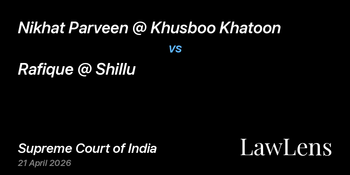 Preview image for Nikhat Parveen @ Khusboo Khatoon vs. Rafique @ Shillu