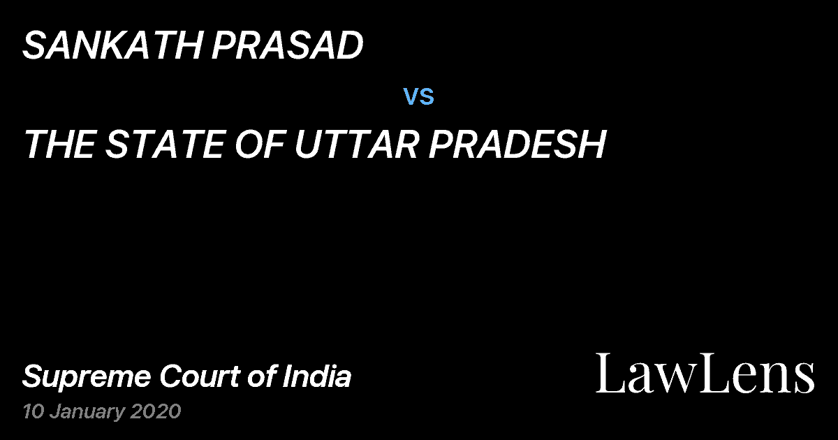 Preview image for SANKATH PRASAD vs. THE STATE OF UTTAR PRADESH