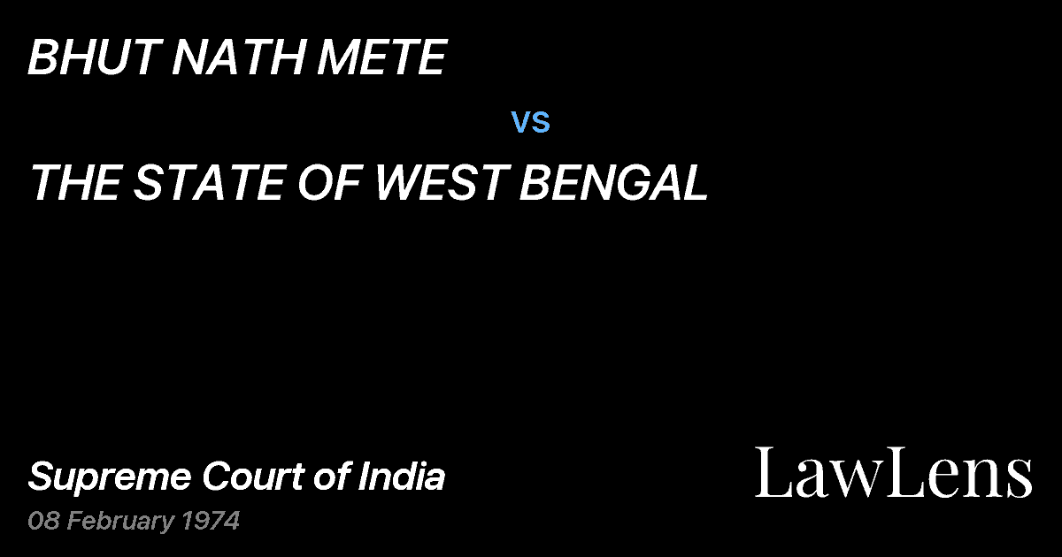 Preview image for BHUT NATH METE vs. THE STATE OF WEST BENGAL