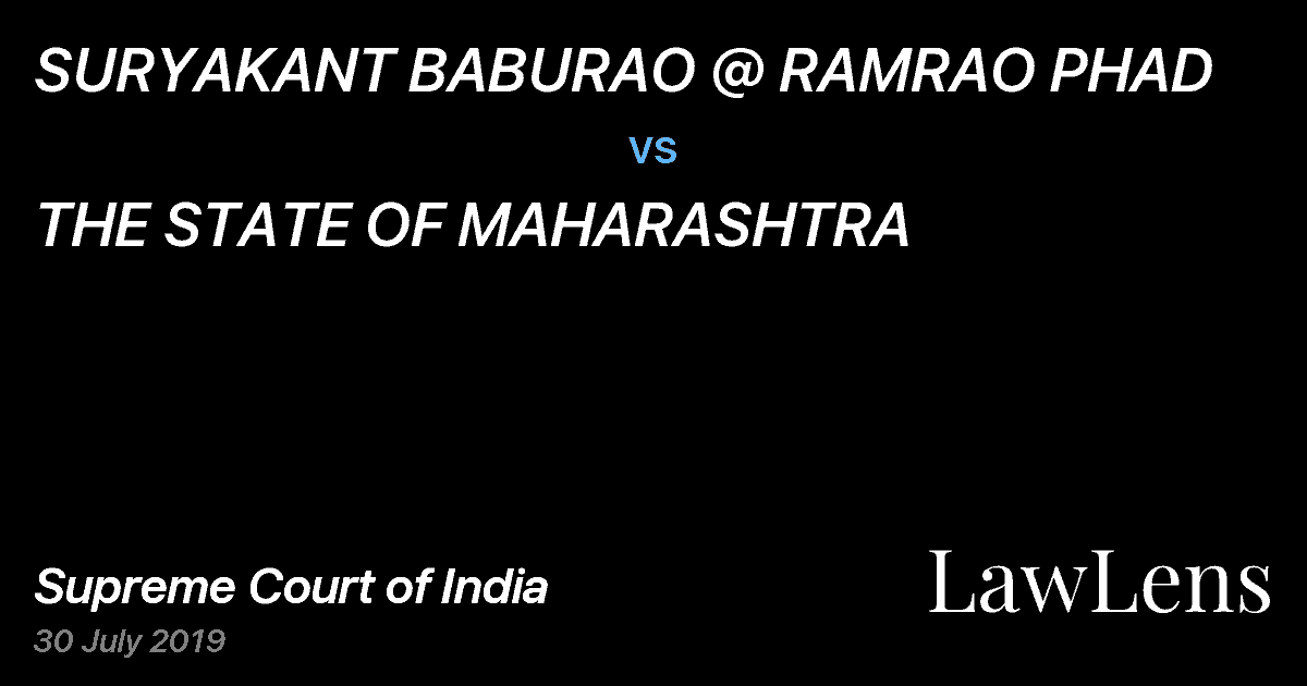 Preview image for SURYAKANT BABURAO @ RAMRAO PHAD vs. THE STATE OF MAHARASHTRA