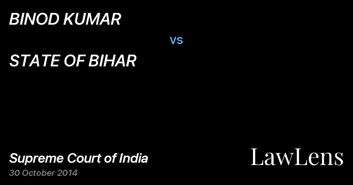 Preview image for BINOD KUMAR vs. STATE OF BIHAR