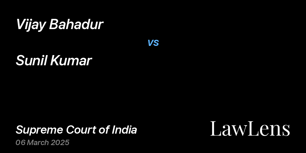 Preview image for Vijay Bahadur vs. Sunil Kumar
