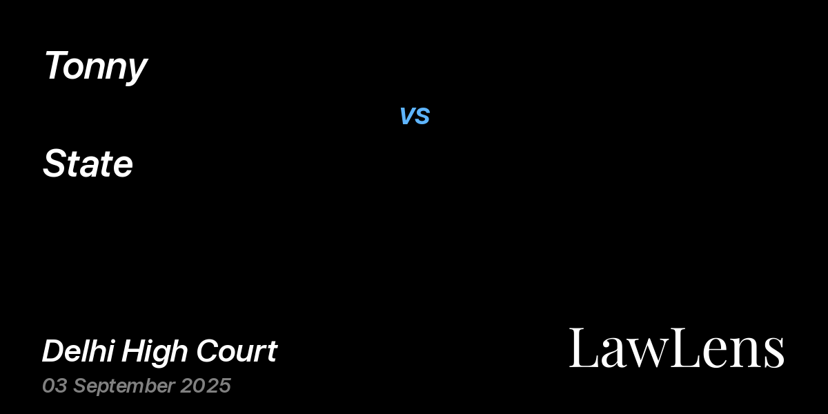 Preview image for Tonny vs. State