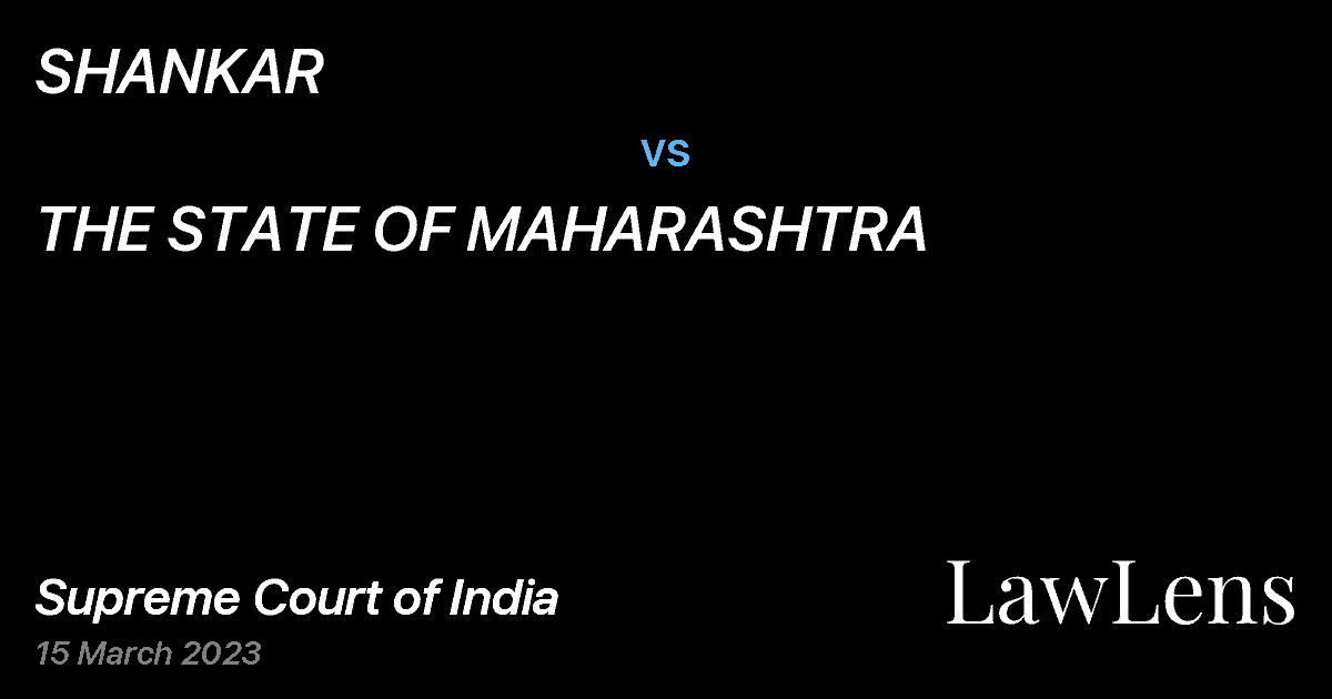 Preview image for SHANKAR vs. THE STATE OF MAHARASHTRA