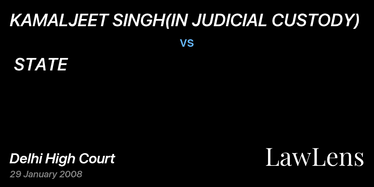 Preview image for KAMALJEET SINGH(IN JUDICIAL CUSTODY) vs. STATE