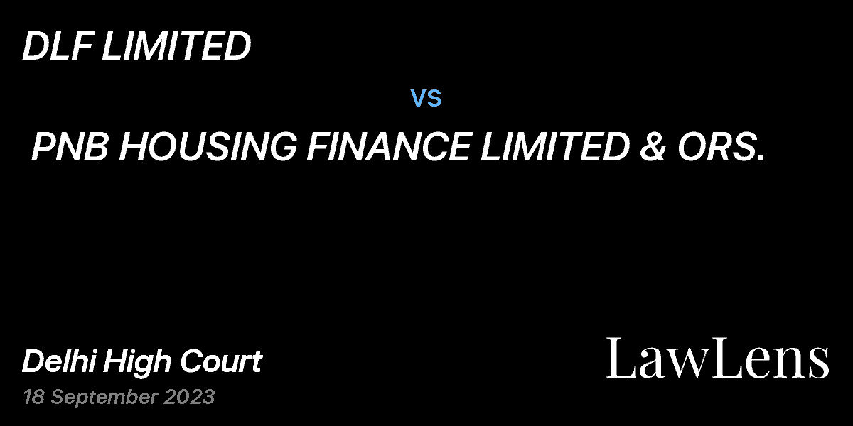 Preview image for DLF LIMITED  vs.  PNB HOUSING FINANCE LIMITED & ORS.