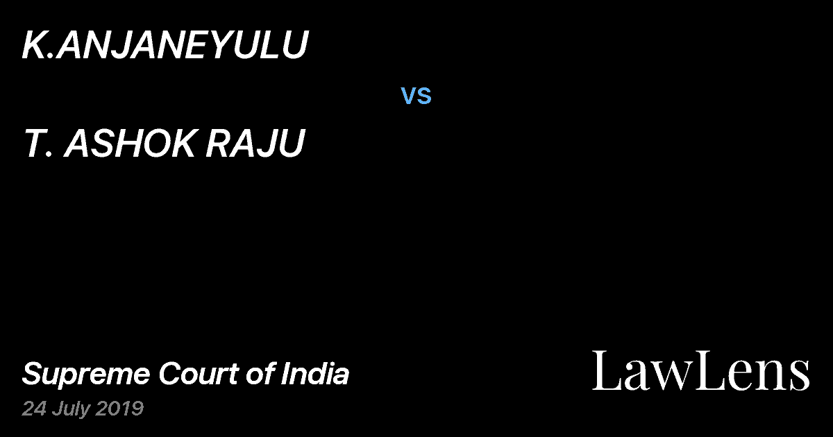 Preview image for K.ANJANEYULU vs. T. ASHOK RAJU