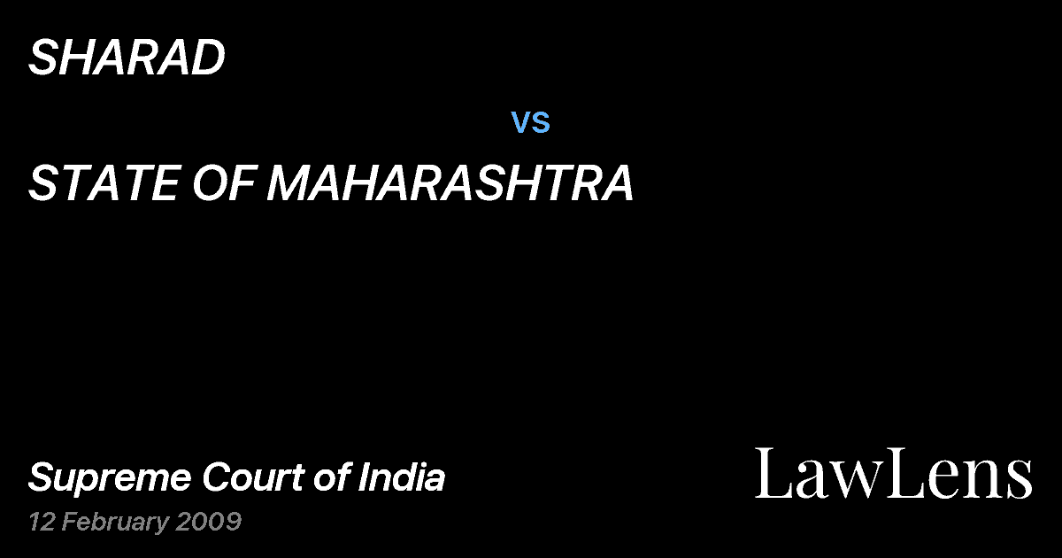 Preview image for SHARAD vs. STATE OF MAHARASHTRA