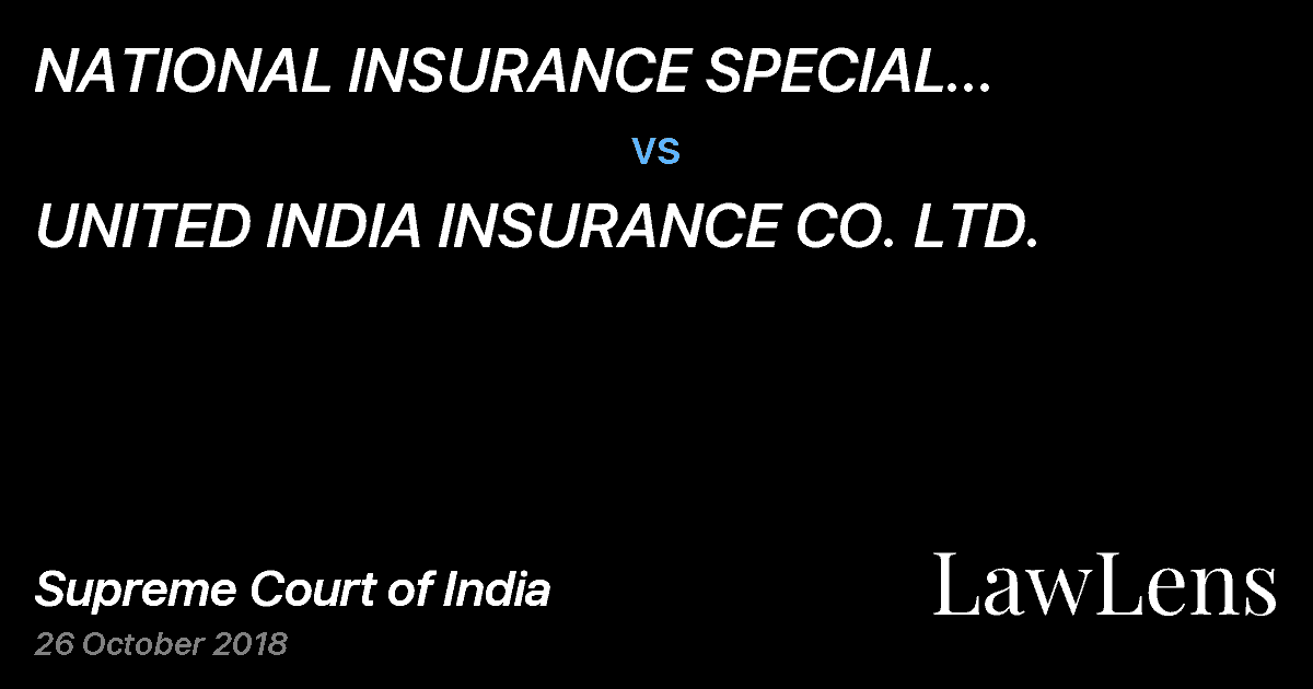Preview image for NATIONAL INSURANCE SPECIAL VOLUNTARY RETIRED/RETIRED EMPLOYEES ASSOCIATION vs. UNITED INDIA INSURANCE CO. LTD.