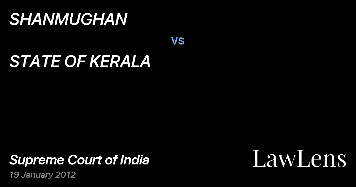 Preview image for SHANMUGHAN vs. STATE OF KERALA