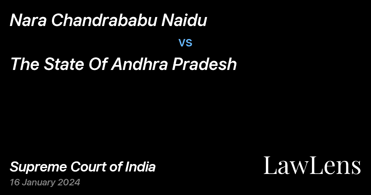 Preview image for Nara Chandrababu Naidu vs. The State Of Andhra Pradesh