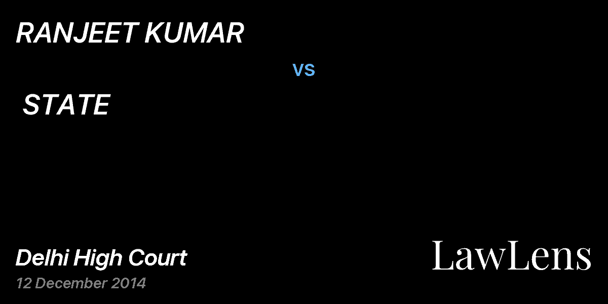 Preview image for RANJEET KUMAR  vs.  STATE