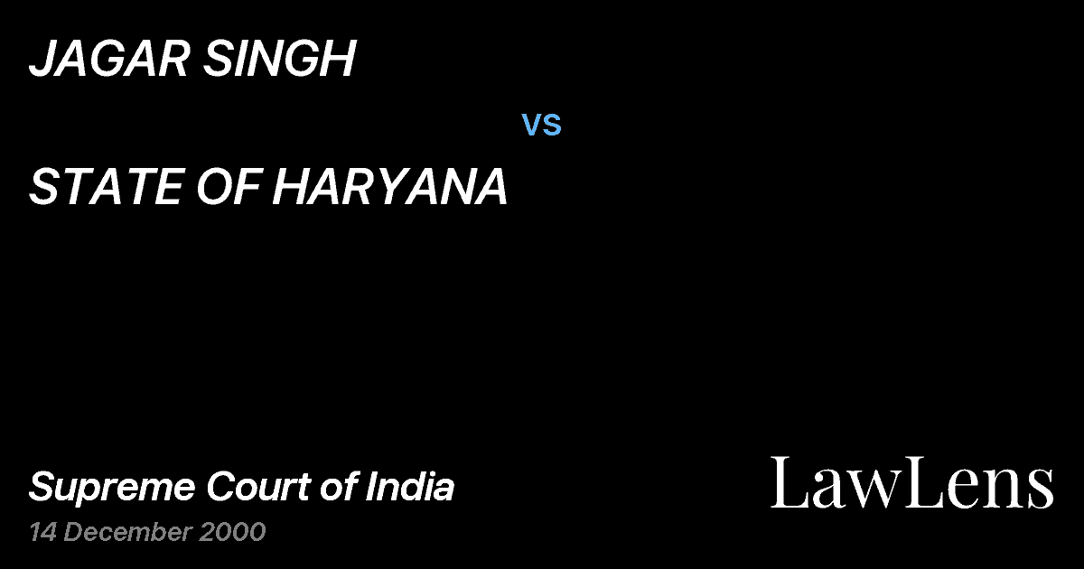 Preview image for JAGAR SINGH vs. STATE OF HARYANA