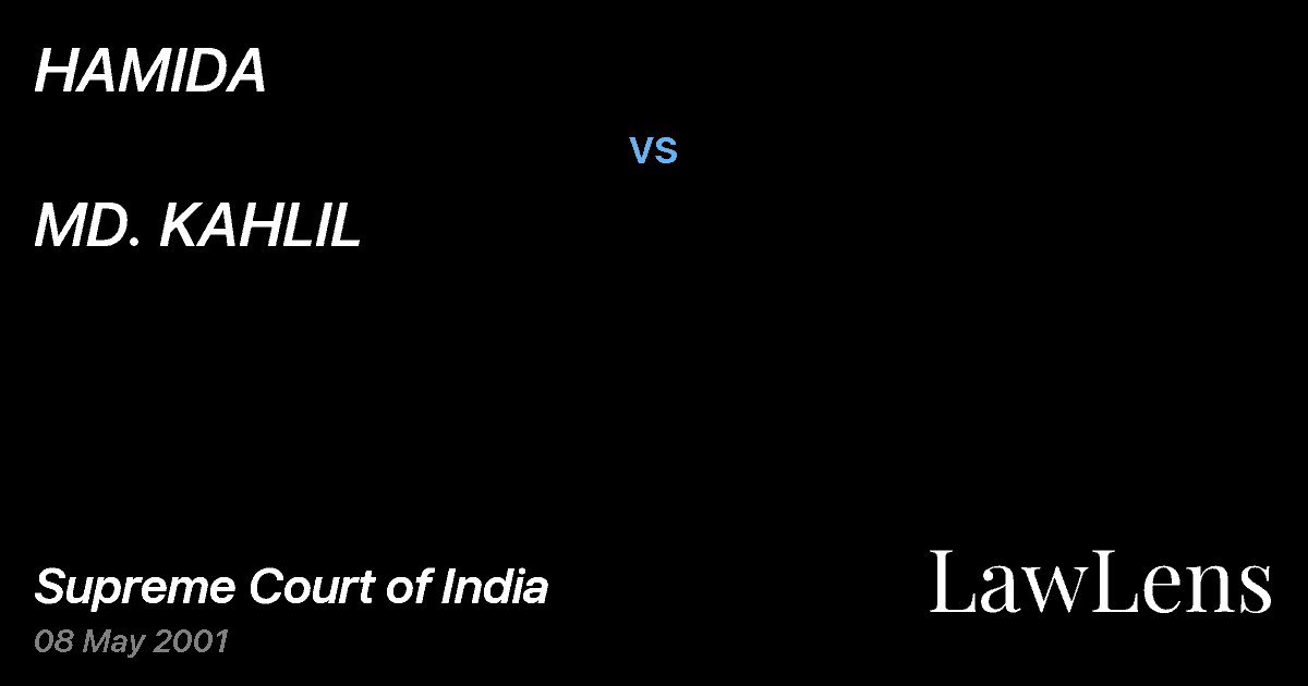 Preview image for HAMIDA vs. MD. KAHLIL