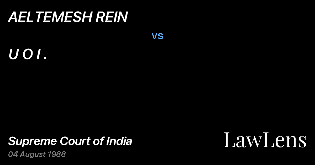 Preview image for AELTEMESH REIN vs. U O I .