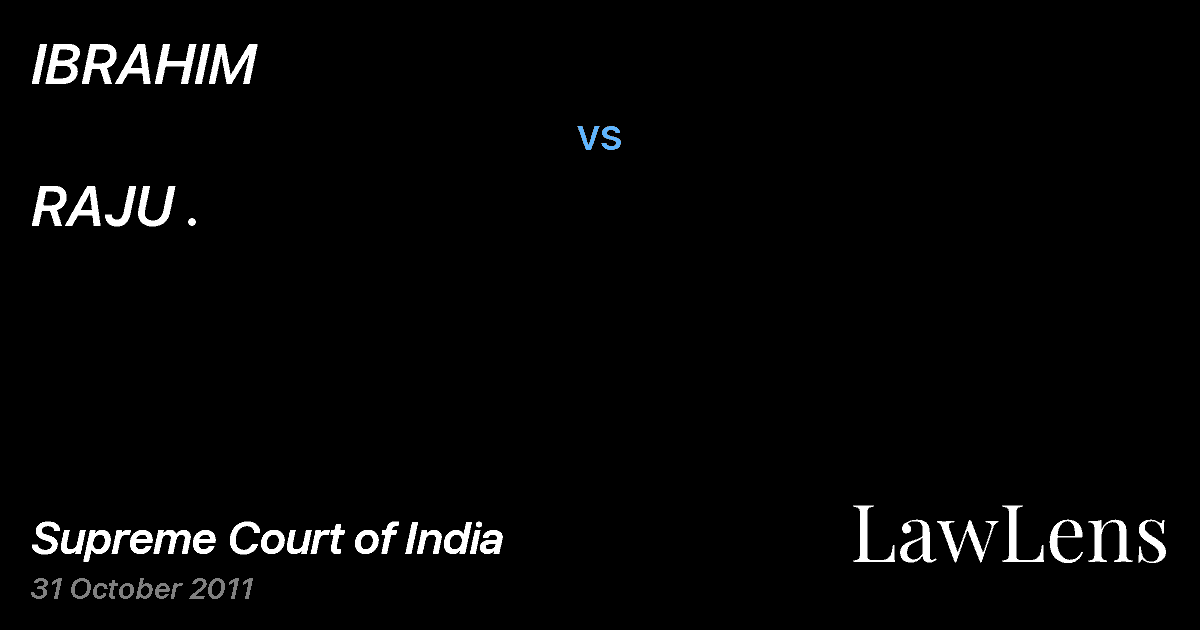 Preview image for IBRAHIM vs. RAJU .