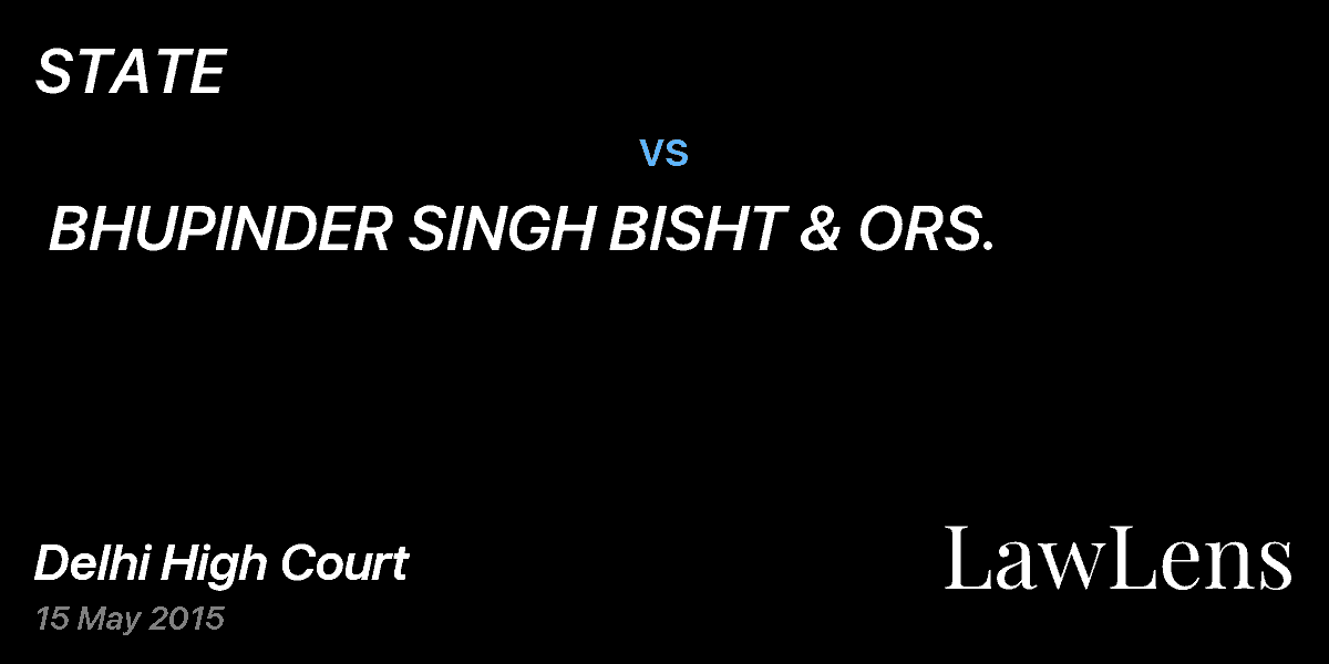 Preview image for STATE  vs.  BHUPINDER SINGH BISHT & ORS.