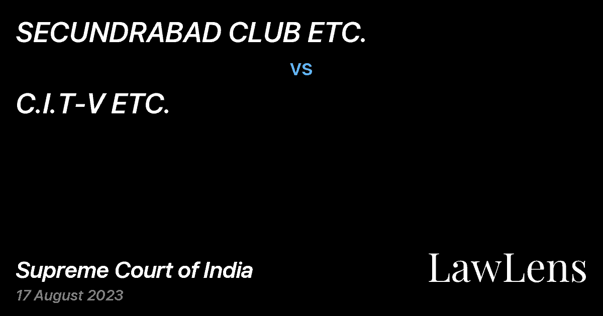 Preview image for SECUNDRABAD CLUB ETC. vs. C.I.T-V ETC.