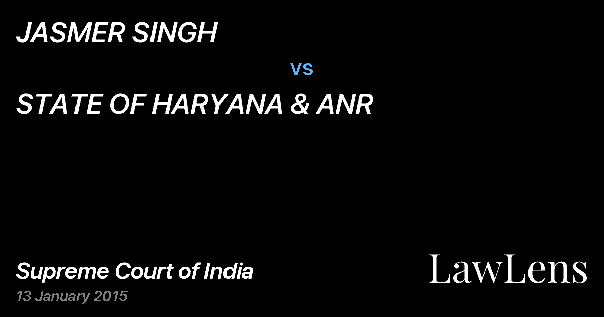 Preview image for JASMER SINGH vs. STATE OF HARYANA & ANR