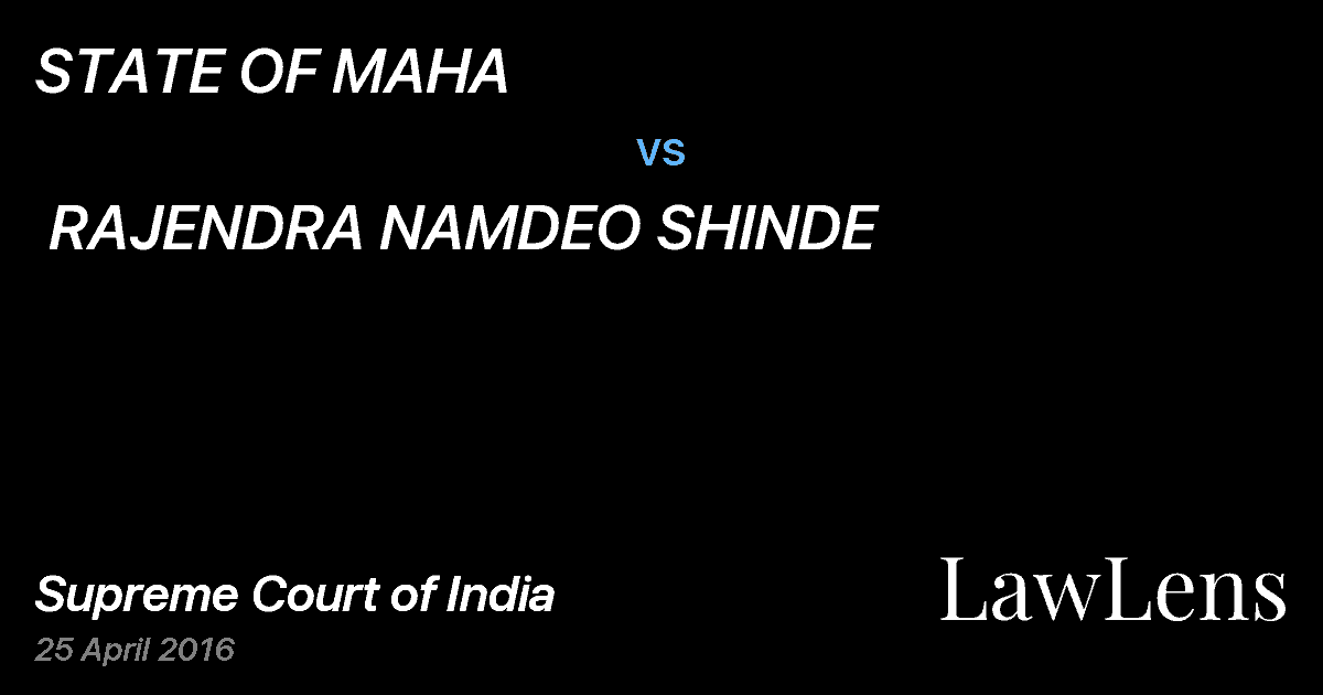 Preview image for STATE OF MAHA  vs.  RAJENDRA NAMDEO SHINDE
