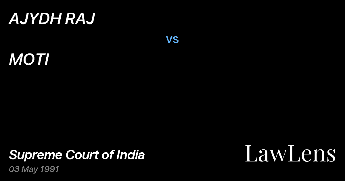 Preview image for AJYDH RAJ vs. MOTI